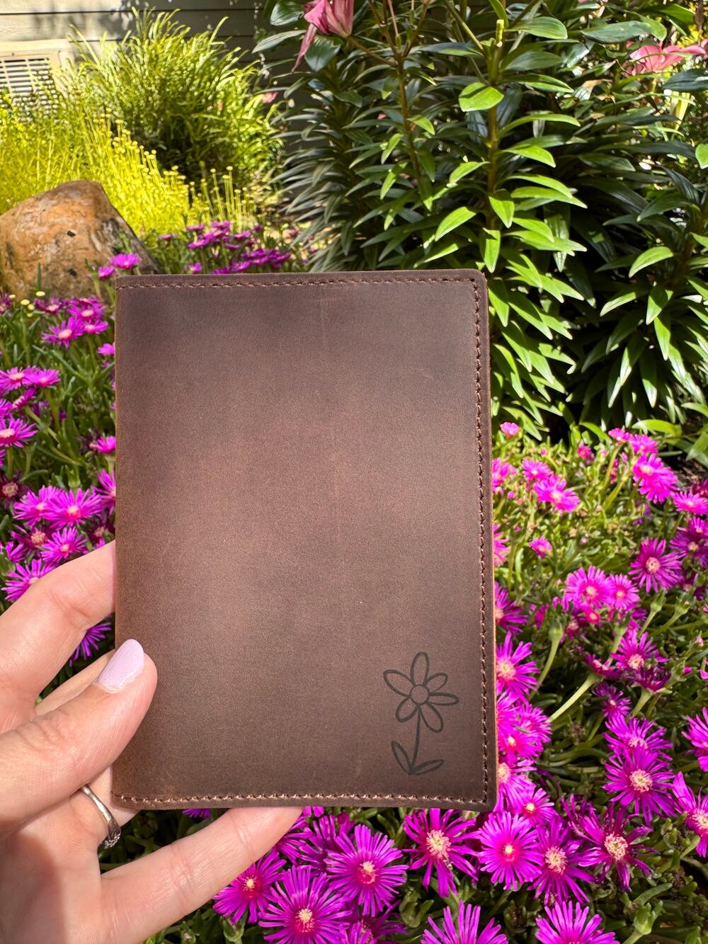 Genuine Leather Passport Holder ROOT BEER BROWN NEUTRAL Passport Wallet